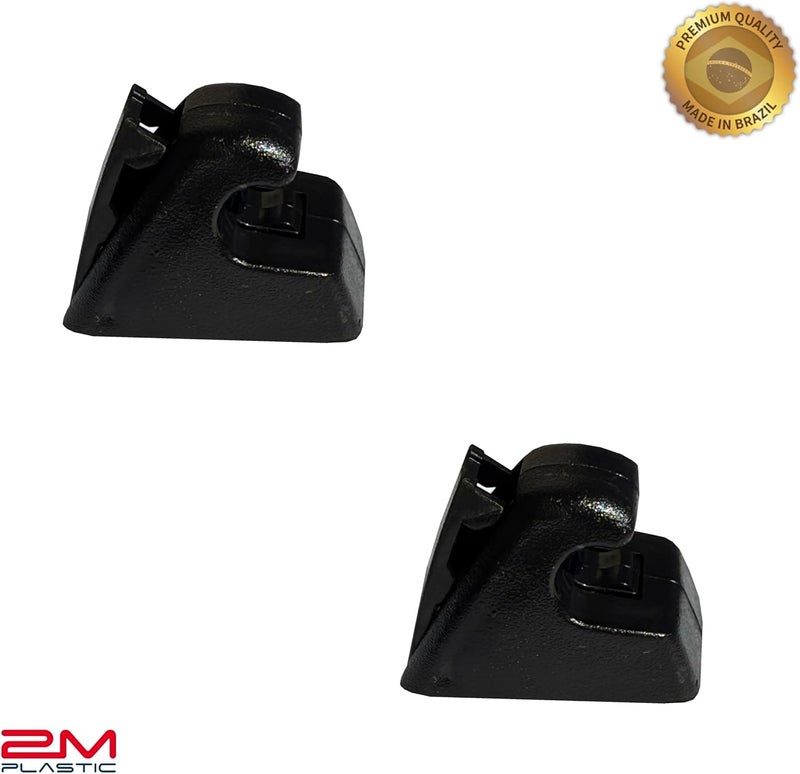 2M PLASTIC Sun Visor Holder Retainer Pair fits for Chevy Cruze Buick Cascade Regal Sport - Black - Image 5